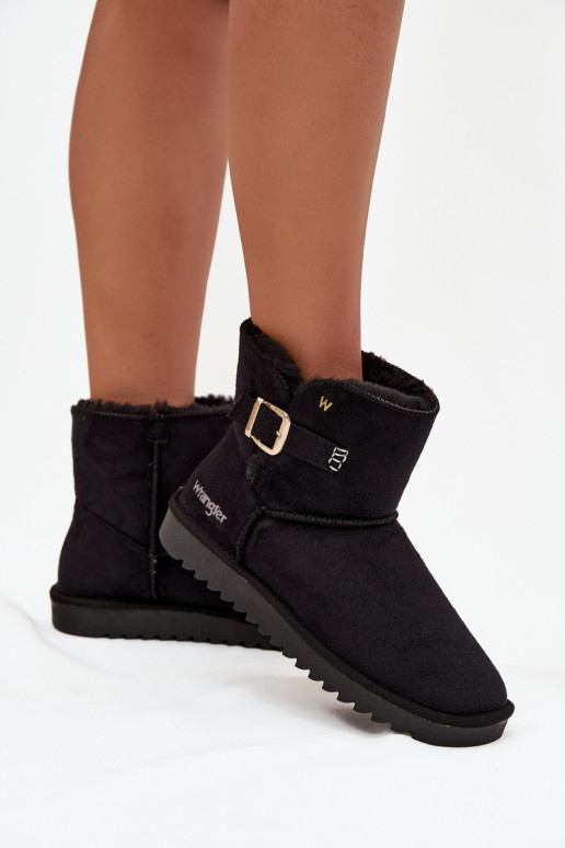 sniega apavi  ar sprādzēm Wrangler 20253091.25Y Melns