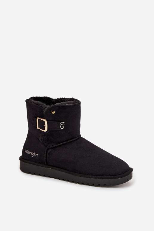 sniega apavi  ar sprādzēm Wrangler 20253091.25Y Melns