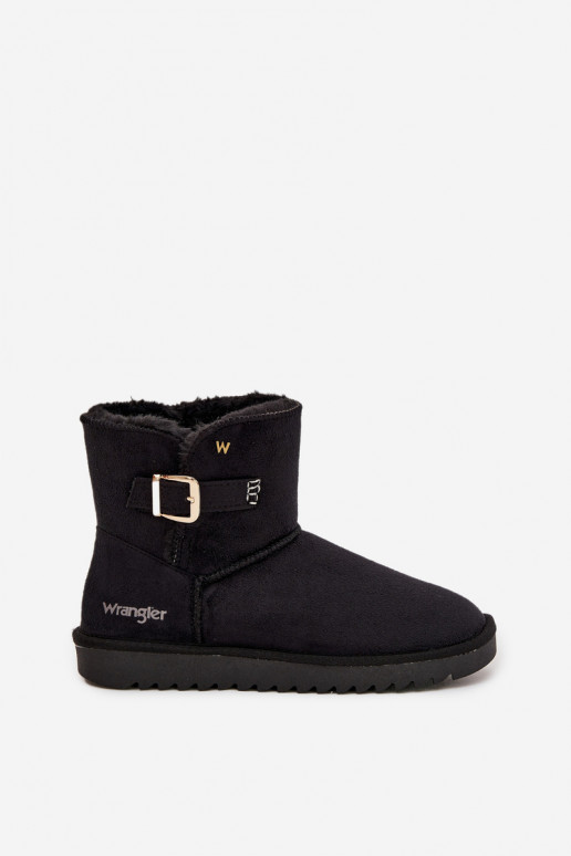 sniega apavi  ar sprādzēm Wrangler 20253091.25Y Melns