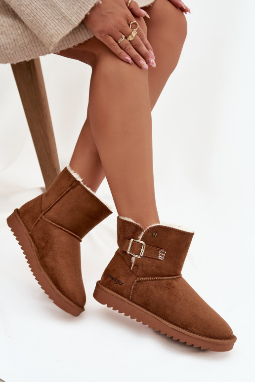 sniega apavi  ar sprādzēm Wrangler 20253091.37B Camel