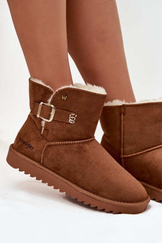 sniega apavi  ar sprādzēm Wrangler 20253091.37B Camel