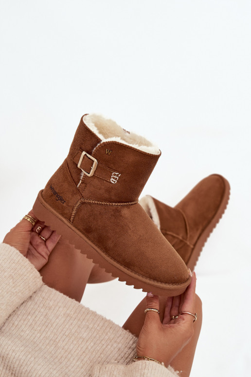 sniega apavi  ar sprādzēm Wrangler 20253091.37B Camel