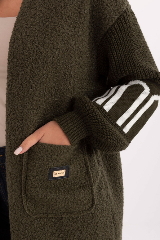 Kardigans khaki krāsā