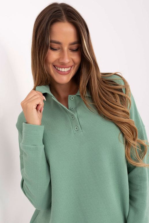 Pistācijas krāsas blūze