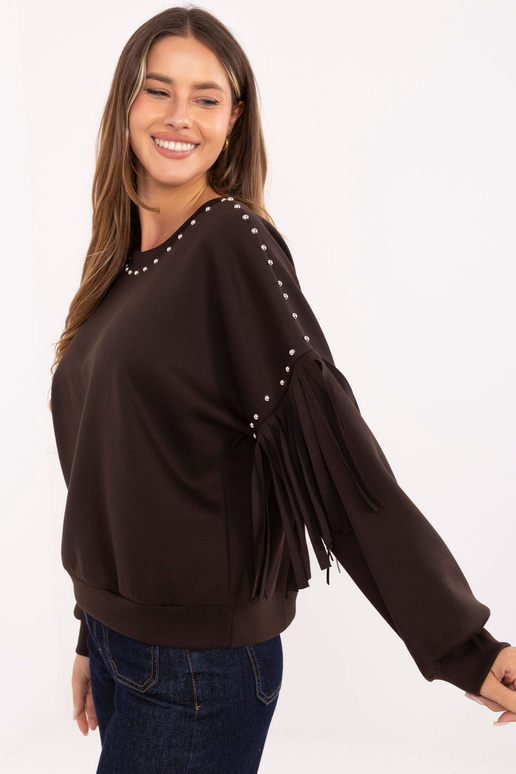 Tumši brūns džemperis