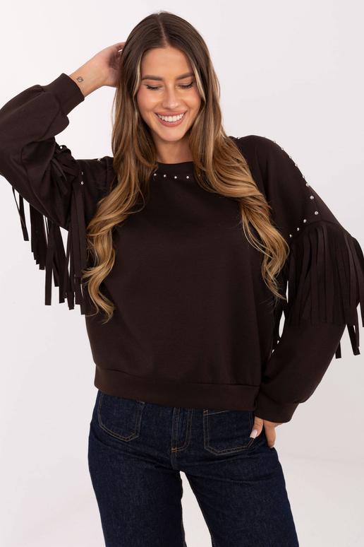 Tumši brūns džemperis