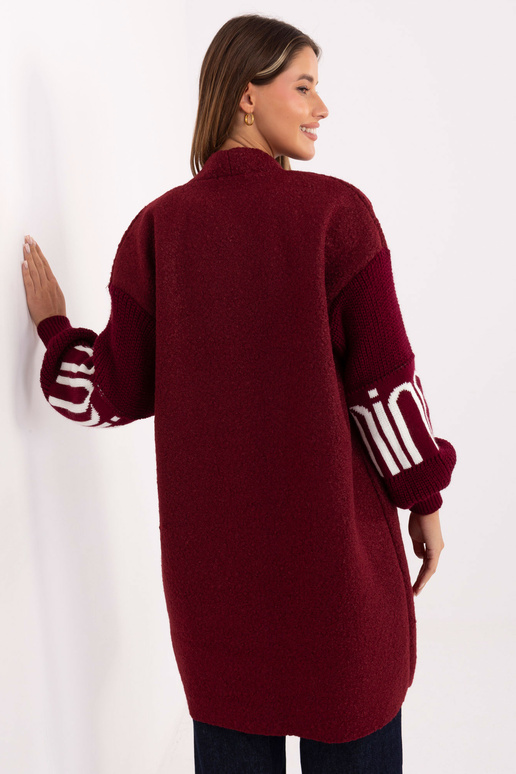 Vīnsarkans kardigans