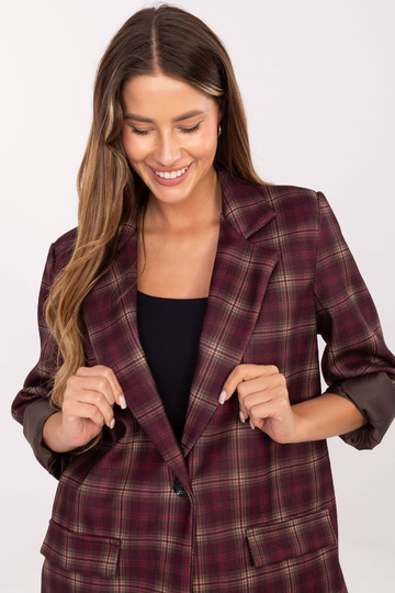 Vīnogu krāsas žakete