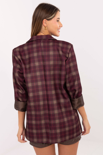 Vīnogu krāsas žakete 2