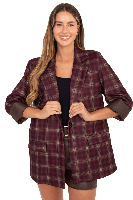 Vīnogu krāsas žakete