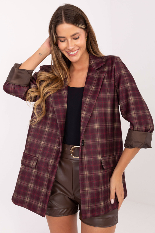 Vīnogu krāsas žakete