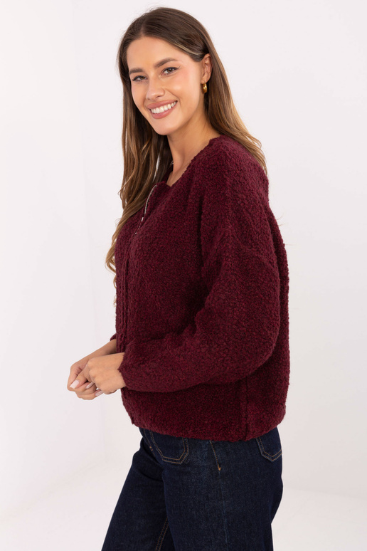Bordo krāsas džemperis