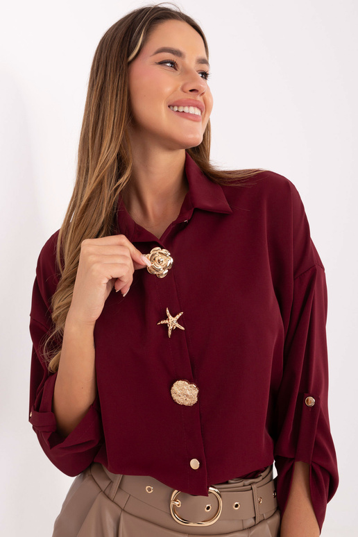 Bordo krāsas krekls