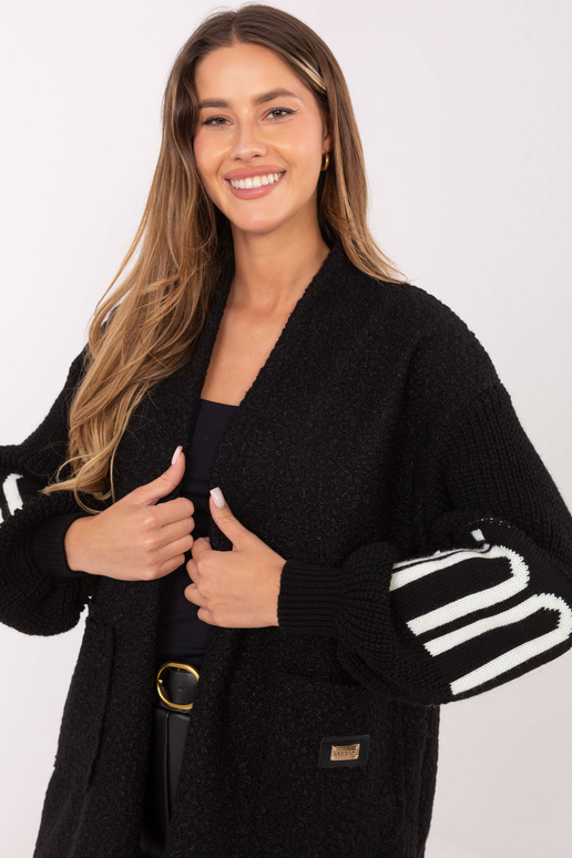 Melns kardigans