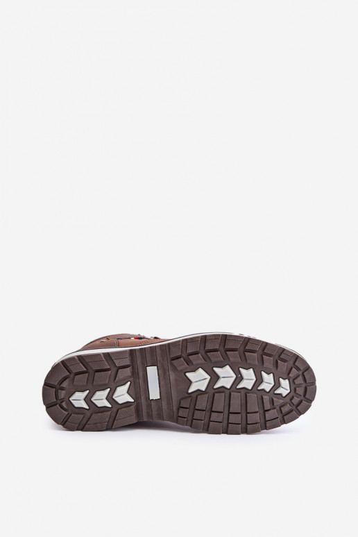 siltināti apavi  McBraun brūnas krāsas siltināti apavi  McBraun brūnas krāsas