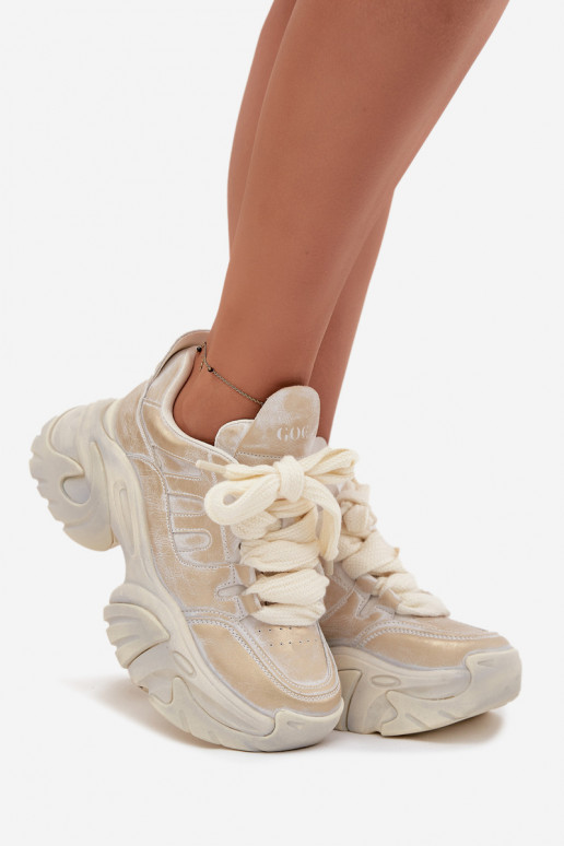    modeļa apavi  GOE SS2N4009 Zelta krāsas