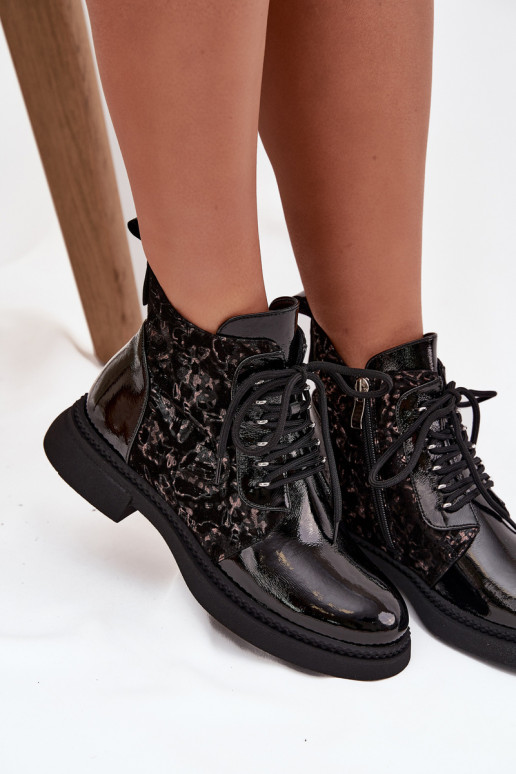 Laque Sieviešu puszābaki siltināti D&A CR52-613 Melns