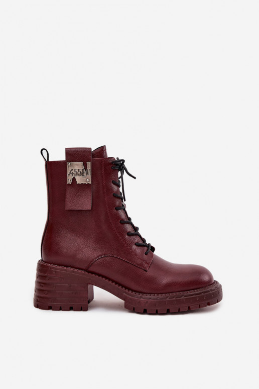 sieviešu zābaki zābaki    Detalem Artiker 57C0211 bordo krāsas