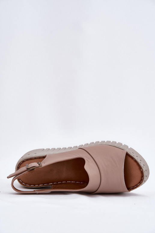 Sieviešu basenes Z Naturalnej Skóry  Artiker 54C0788 smilšu krāsas Sieviešu basenes Z Naturalnej Skóry  Artiker 54C0788 smilšu krāsas