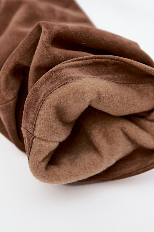  garie zābaki Z Naturalnego Zamszu ar papēdi siltināti Zazoo 4228 brūnas krāsas