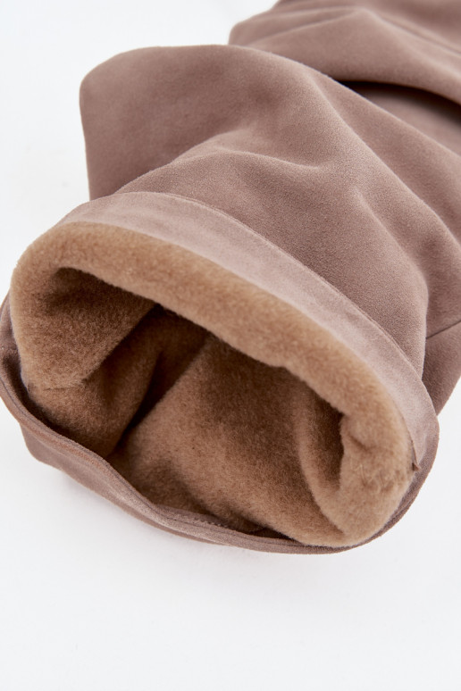  garie zābaki Z Naturalnego Zamszu ar papēdi siltināti Zazoo 4228 brūnas krāsas