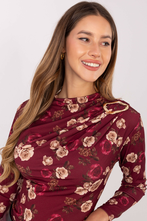 Bordo krāsas blūze