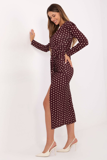 Bordo krāsas kleita 2