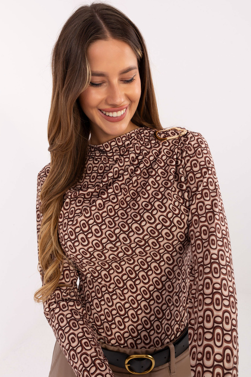 Tumši smilškrāsas blūze