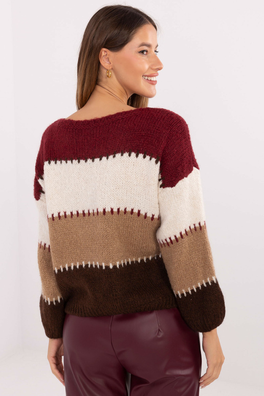 Burgundijas džemperis