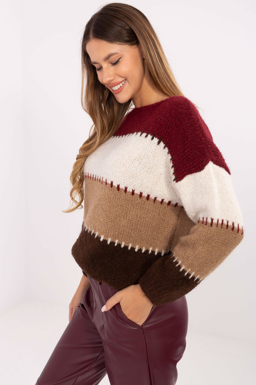 Burgundijas džemperis