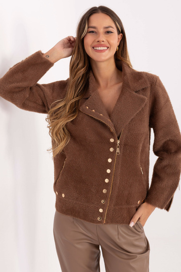 Gaiši brūna jaka 2