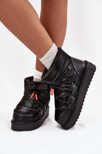 sniega apavi  ar platformu D.Franklin DFSH370020 Melns