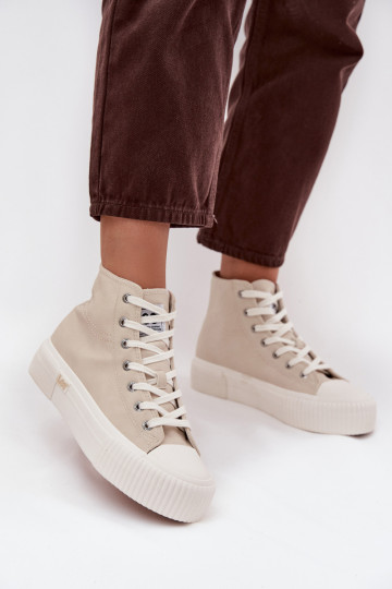 sieviešu puszābaki ar platformu LEE 50253002.35E ISLA WOMEN MID smilšu krāsas 2