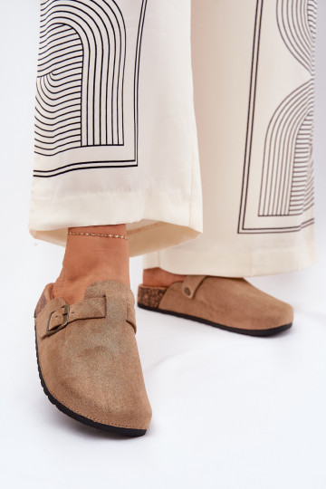 Čības   i ar platformu ar sprādzēm Haki krāsas Selio