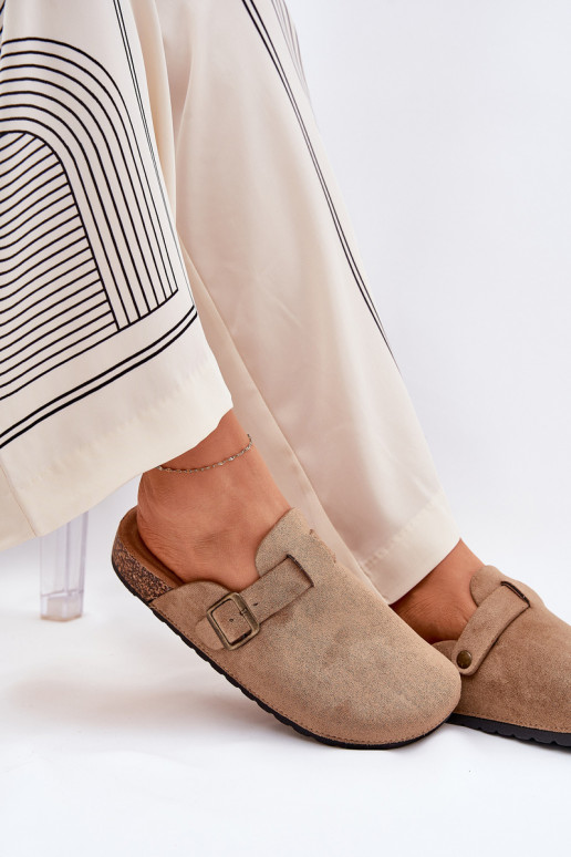 Čības   i ar platformu ar sprādzēm Haki krāsas Selio