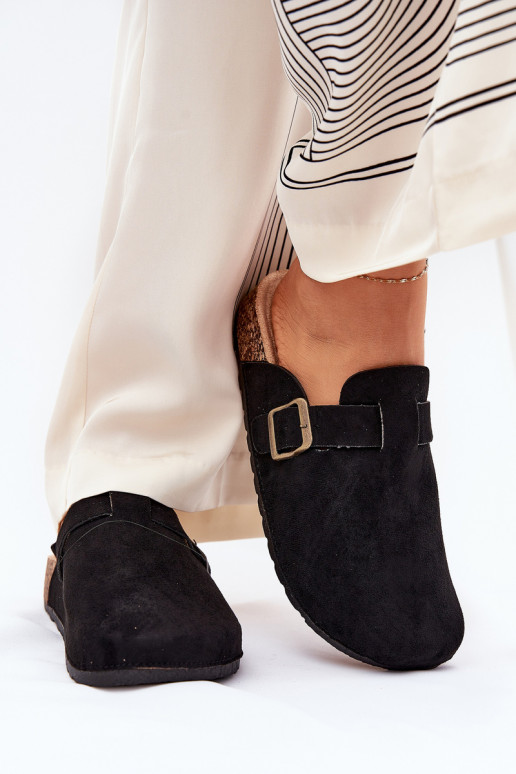 Čības   i ar platformu ar sprādzēm Melns Selio