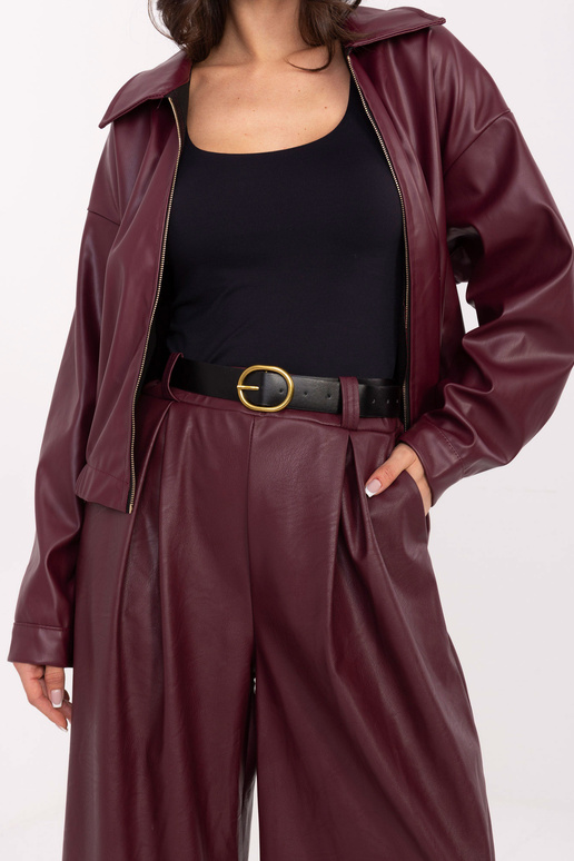 Bordo krāsas bikses