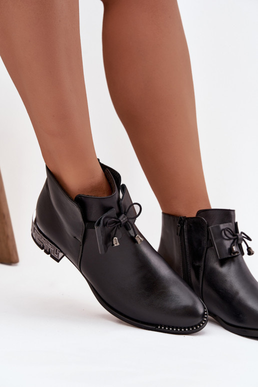 Sieviešu puszābaki Z Naturalnej Skóry  Zazoo 1396 Melns