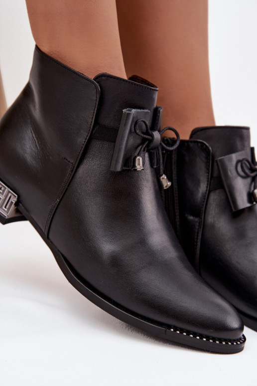 Sieviešu puszābaki Z Naturalnej Skóry  Zazoo 1396 Melns