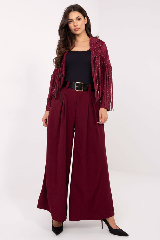 Bordo krāsas bikses