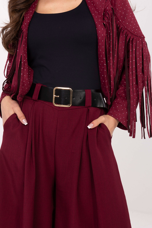 Bordo krāsas bikses