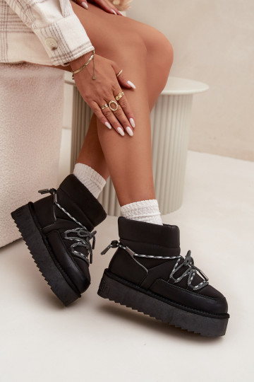 sniega apavi ar platformu D.Franklin DFSH371015 Melns