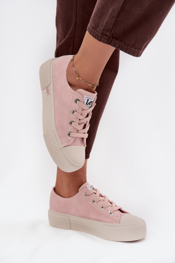 sieviešu puszābaki ar platformu LEE ISLA C WOMEN LOW 50253001.78E Rozā krāsas