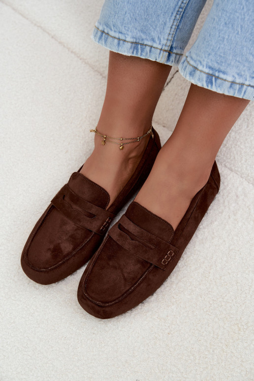 Sieviešu plakanie mokasīni tumši brūnā krāsā "Soreline" Sieviešu plakanie mokasīni tumši brūnā krāsā "Soreline"