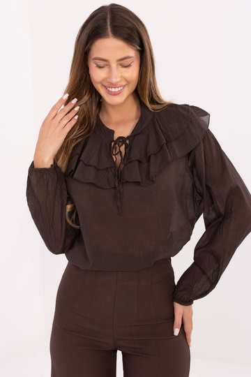 Blūze brūnā krāsā