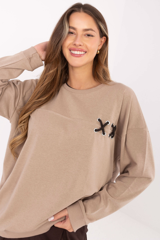 Tumši smilškrāsas blūzons