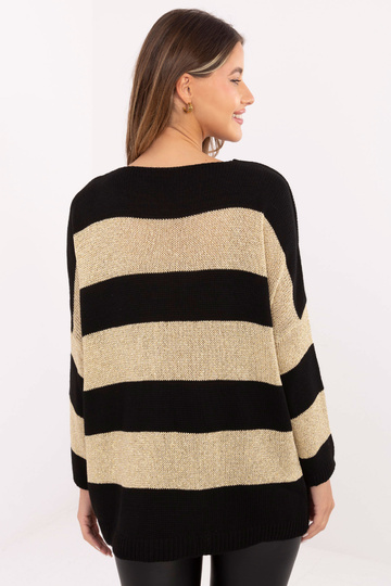 Džemperis melni zeltains