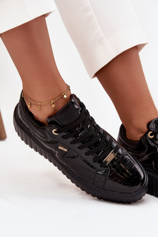 Laque  modeļa apavi  ar platformu Lee Cooper LCJ-25-09-3870 Melns