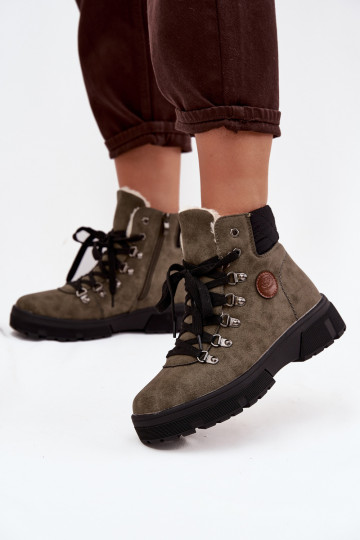 siltināti apavi  ar platformu haki krāsas Zaraine