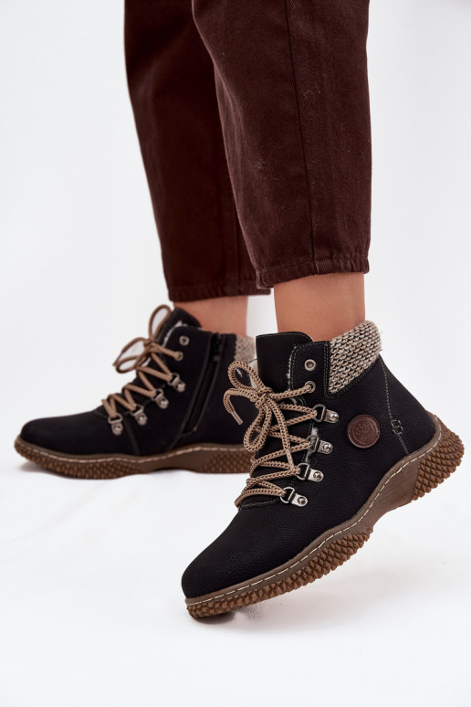 siltināti Sieviešu puszābaki apavi  Melns Zenaya